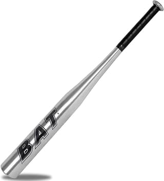 REZNOR Aluminum Alloy Thickened 32 inch Baseball Bat, Silver (Big)