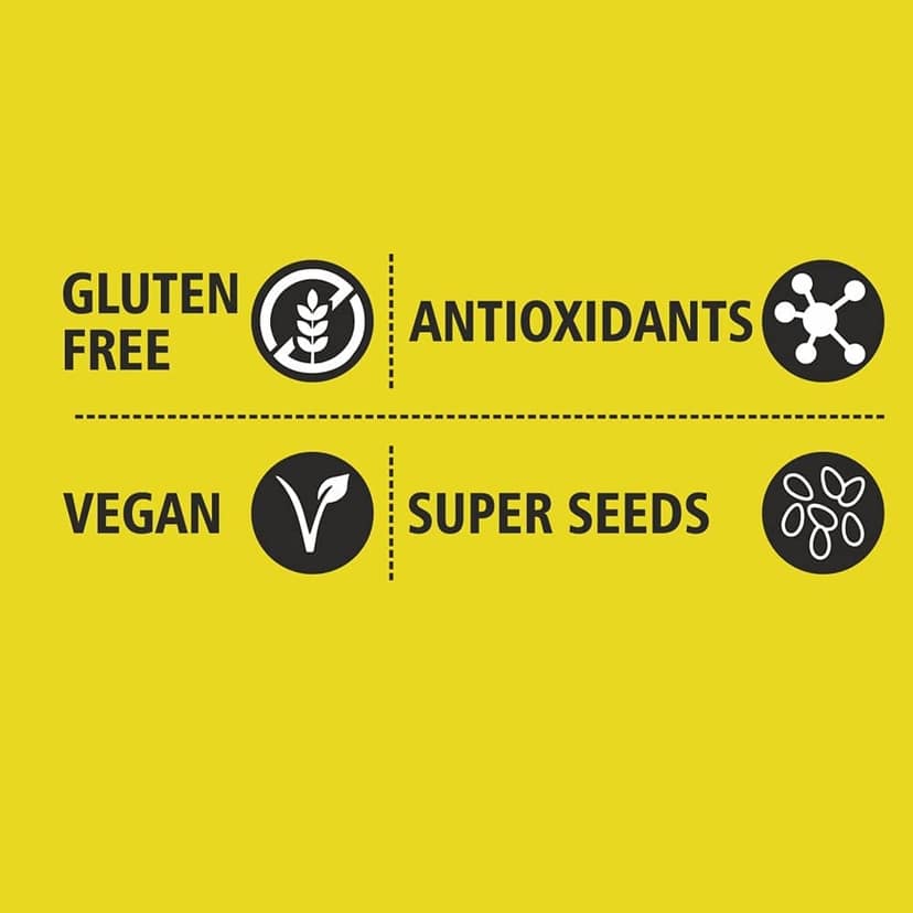 Heka Bites Raw Chia Seeds, 250g | 100% Raw Seeds| Source of Omega -3 Fatty Acids and Calcium, High in Dietary Fibre and Protein| Super Seeds| Diet Snacks view 5