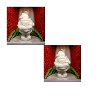 SS enterprise Christmas Scented Wax Candle | Xmas Candle | Santa, Gift & Tree | Organic Soy Wax Piller Candle for Decor | Smoke-Free Candle | Xmas Decoration Accessories