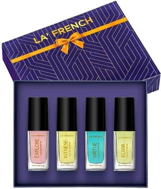 LA FRENCH Eau De Parfum (EDP) Fruity,Fresh,Floral Strong -Fragrance For Men,Women ( Pack of 4 )