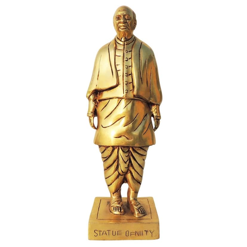 Brass Showpiece Statue Of Unity, Sardar Vallabhbhai Patel (BSMAS1023 P) view 2