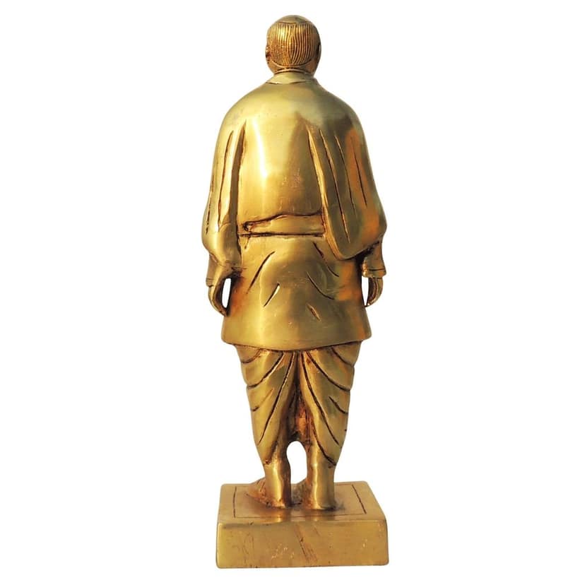 Brass Showpiece Statue Of Unity, Sardar Vallabhbhai Patel (BSMAS1023 P) view 3
