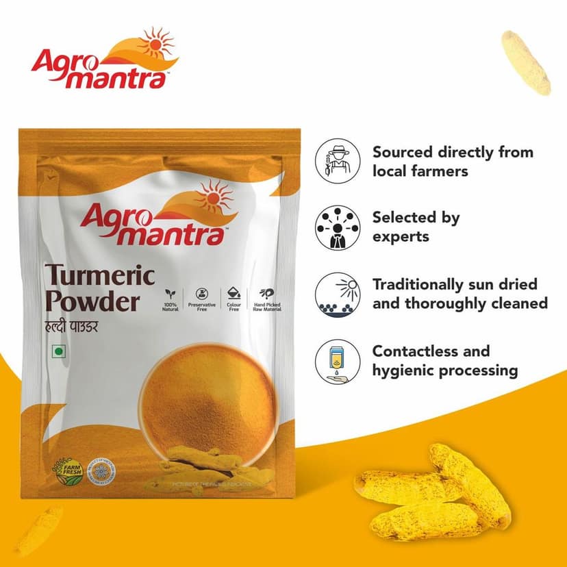 Agro Mantra Turmeric And Coriander Powder 500gm Each view 2
