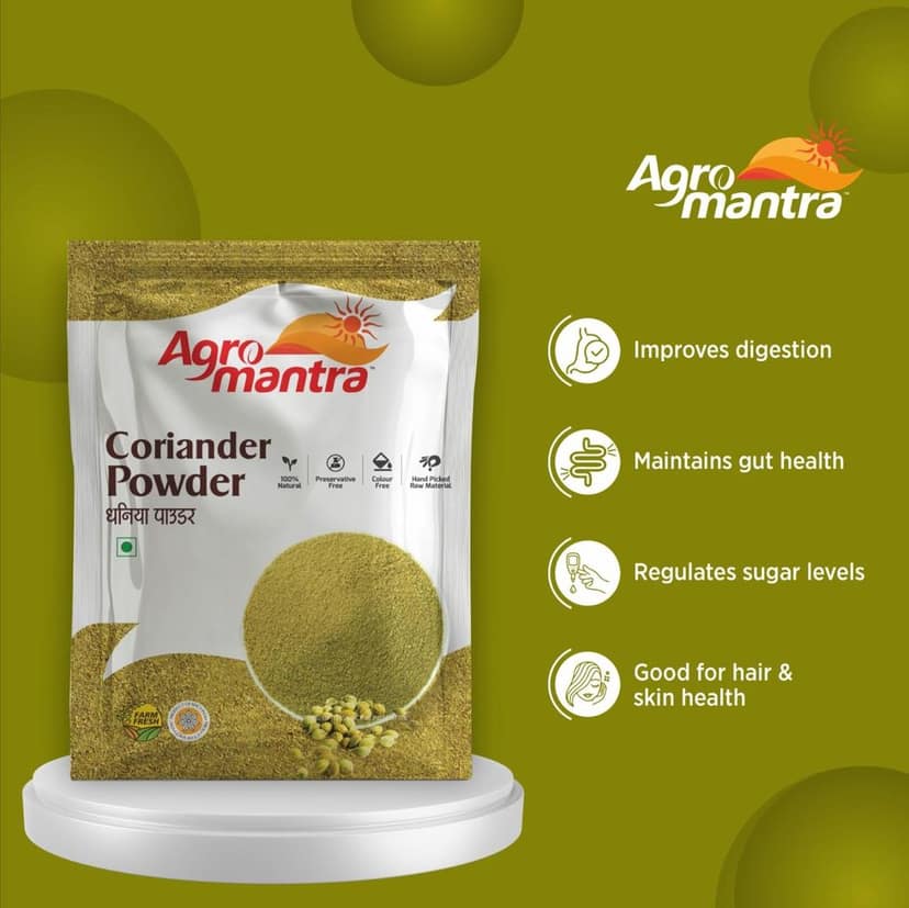Agro Mantra Turmeric And Coriander Powder 500gm Each view 3