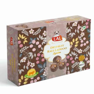 Lal Sweets Dryfruit Ragi Millet Laddoo Made with 100% Pure Ghee - 400g