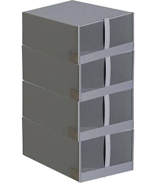 House Of Quirk Synthetic 4 Tier Shoe Rack Multi Color