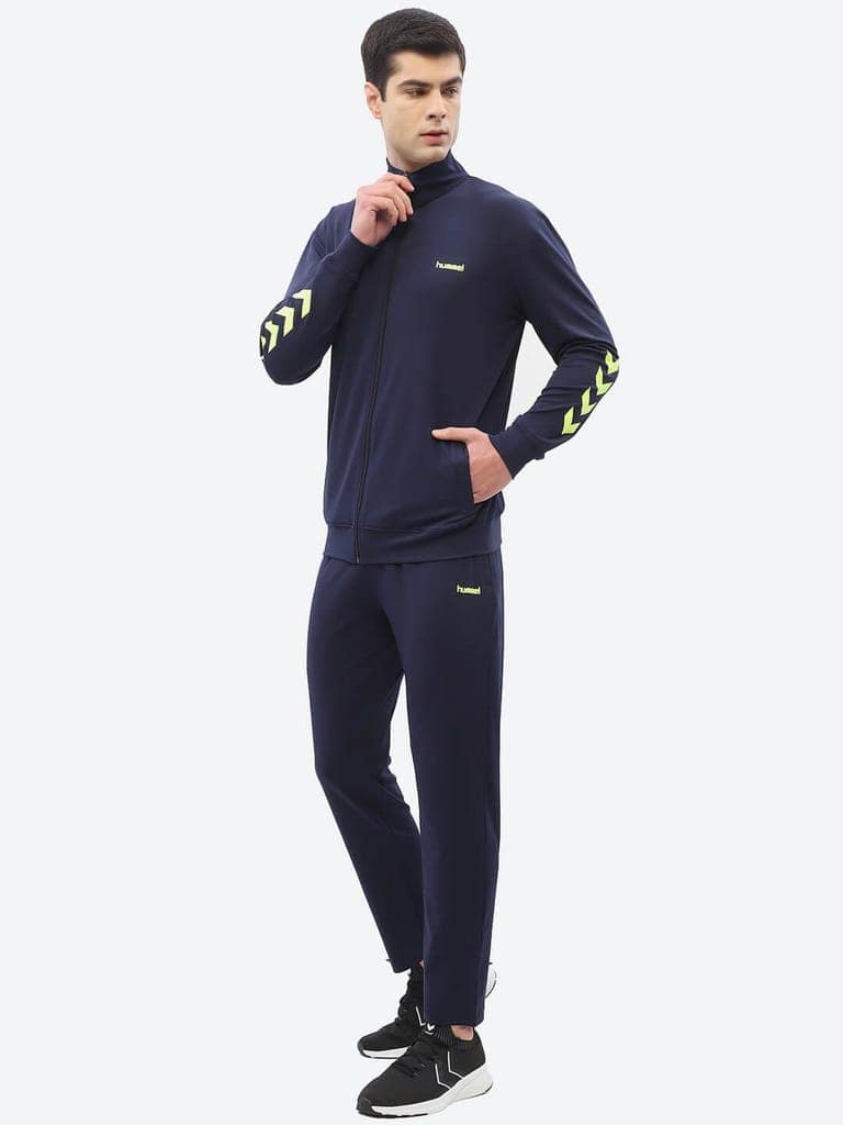 Promo Men's All weather Regular Fit Track Suit with Zipper and Pockets Comfortable Breathable Stretchable Soft Fabric For Everyday Use Ideal for Gym Training or Running Loungwear view 2
