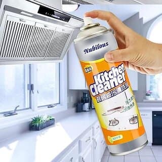 Multipurpose gas Foam Cleaner Kitchen Cleaner|Oil & Grease Stain Remover Chimney Spray| Bubble Cleaner All Purpose Foam Degreaser Spray |for Kitchen 500ML