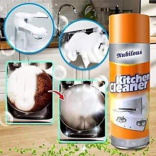 Multipurpose gas Foam Cleaner Kitchen Cleaner|Oil & Grease Stain Remover Chimney Spray| Bubble Cleaner All Purpose Foam Degreaser Spray |for Kitchen 500ML view 4
