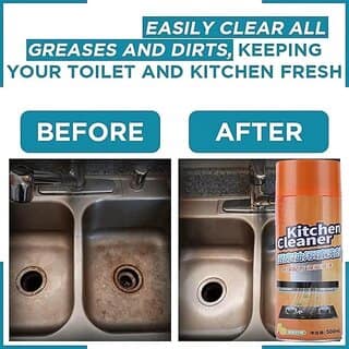 Multipurpose gas Foam Cleaner Kitchen Cleaner|Oil & Grease Stain Remover Chimney Spray| Bubble Cleaner All Purpose Foam Degreaser Spray |for Kitchen 500ML view 5