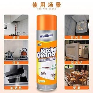 Multipurpose gas Foam Cleaner Kitchen Cleaner|Oil & Grease Stain Remover Chimney Spray| Bubble Cleaner All Purpose Foam Degreaser Spray |for Kitchen 500ML view 7