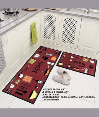 Aazeem Multi Runner Set of 2 Polyester Abstract Other Sizes Ft