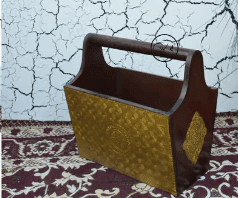 Creative Handicrafts Wooden Letter Rack and News Paper Holder | Multipurpose Basket