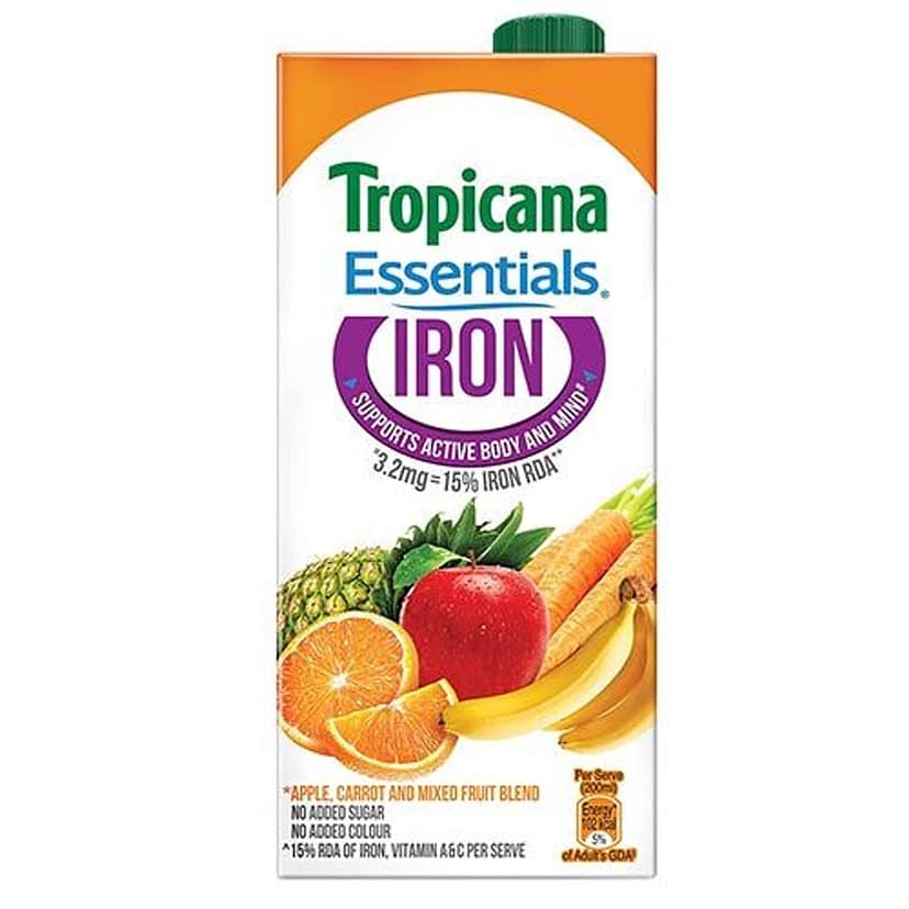 Tropicana Essentials - Iron, 1 L view 2