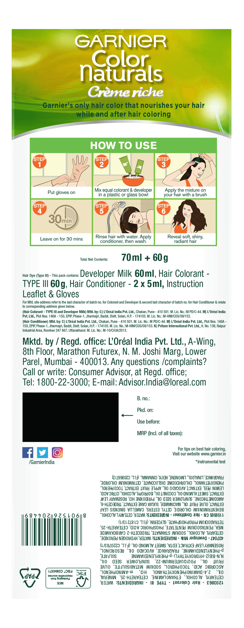 Garnier Color Naturals Brown 4 view 2