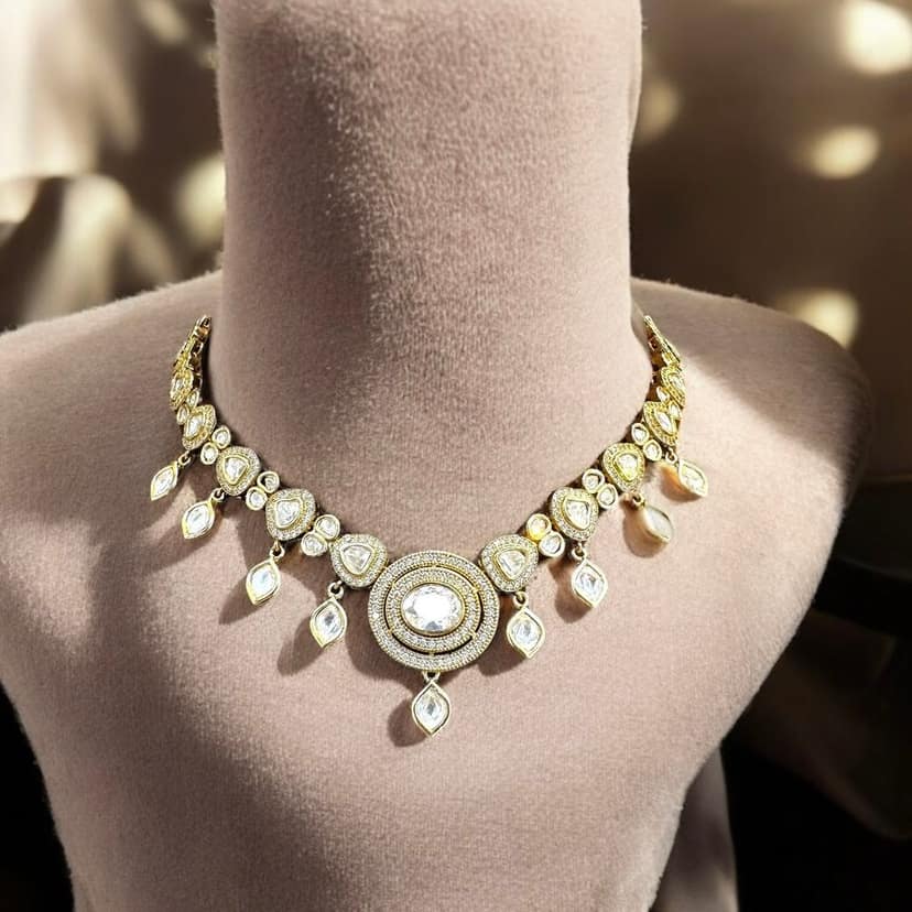 Luminous Dreams Necklace Set By Dia Art Jewels