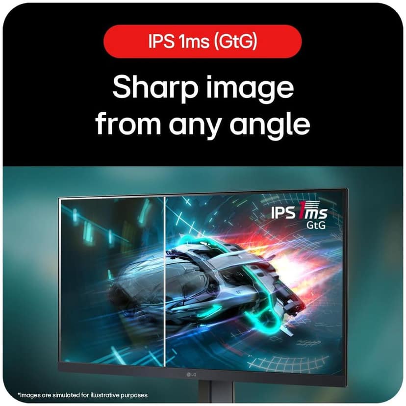 LG 24GS65F-B UltraGear Full HD IPS Panel Gaming Monitor 24" 1920 x 1080 view 4