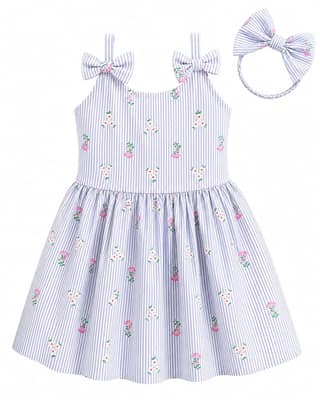 Bugyboo little blooms striped floral frock