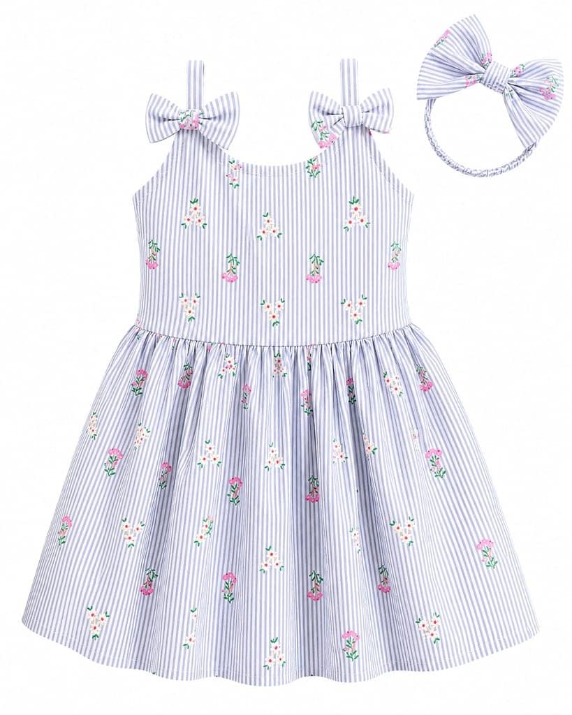 Bugyboo little blooms striped floral frock
