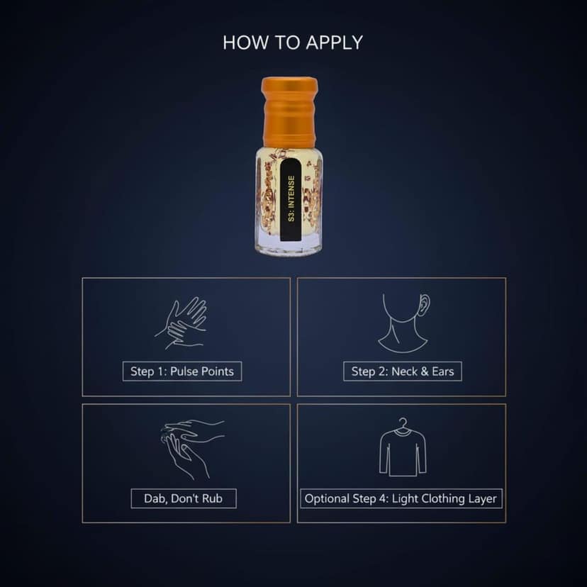 alnaqi fragrances Intense Attar |Perfume Oil Unisex | Alcohol-Free Arabian Attar Roll-On | Long-Lasting Concentrated Perfume Oil with Spicy, Woody & Amber Notes view 5
