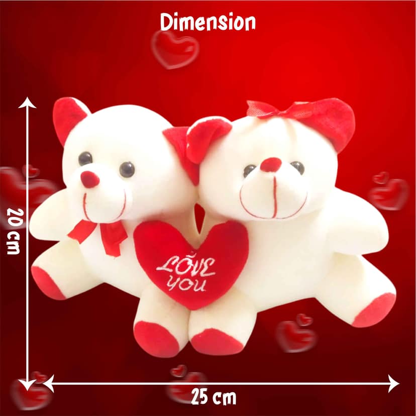 PlayMagic Teddy Bear with Heart - 25 cm view 2