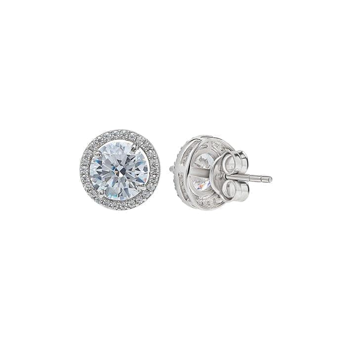 Silver Classic Kiara 6mm Round Studs view 5