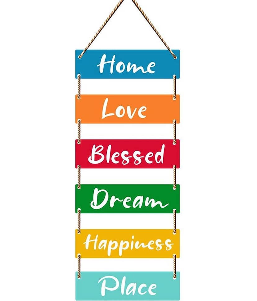 Saf Wood Wall Sculpture Multi - Pack of 1