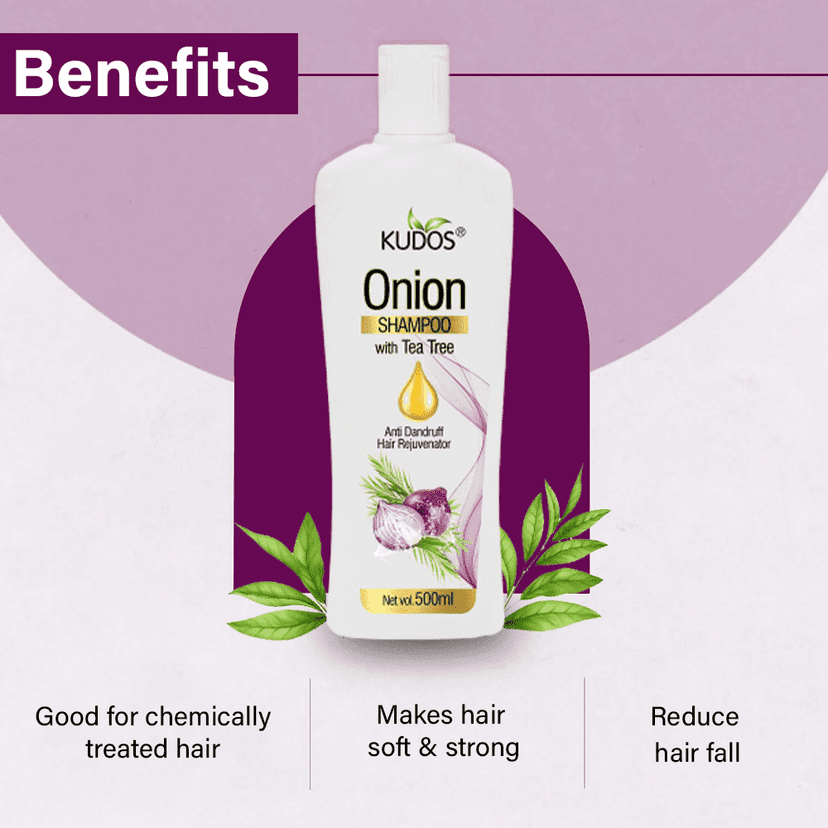 Kudos Onion Shampoo With Tea Tree | 500ml view 3