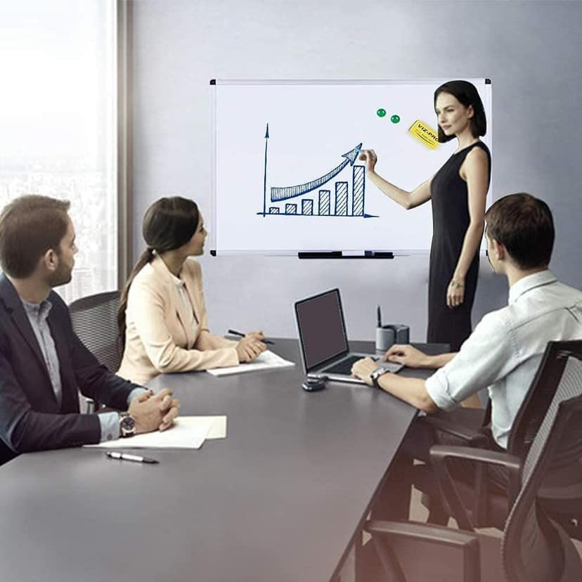 A2DR Non-Magnetic (2 x 2 Feet) Double-Sided 2in1 White Board & Green Chalk Board Quality with Hanging Hooks view 9