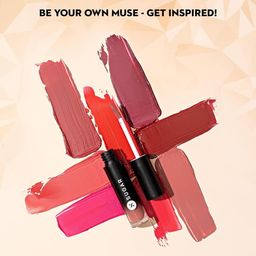 SUGAR Cosmetics Mousse Muse Liquid Lipstick - Backlit Nude | Sulphate Free view 2