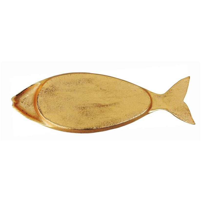 Aluminium Decorative Tray Shape Platter With Gold & White (AMAS3194/16) view 4