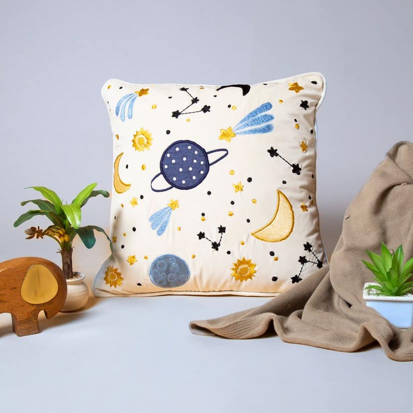 Chann Studio – Space Ivory Velvet Cushion Covers view 2