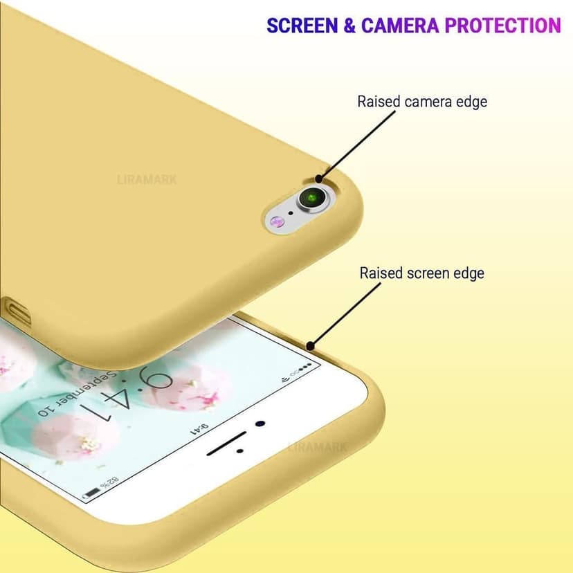 LIRAMARK Liquid Silicone Soft Back Cover Case for Apple iPhone 6 Plus / 6S Plus view 3