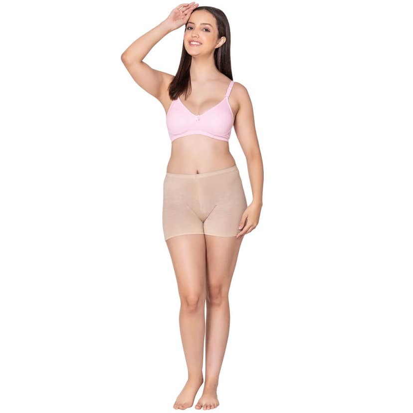 Bodycare polycotton wirefree convertible straps moulded cup non padded bra-6594B view 5