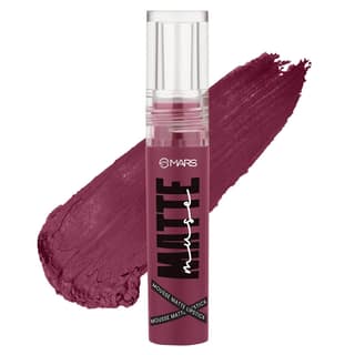 MARS Matte Muse Mousse Lipstick (3ml) (13-POWER DIVA) with Doe-Foot Applicator | Highly Pigmented | Smooth Texture | Hydrating Formula | Blurry Lips Effect MARS Matte Muse Mousse Lipstick (3ml) (13-POWER DIVA) with Doe-Foot Applicator | Highly Pigmented