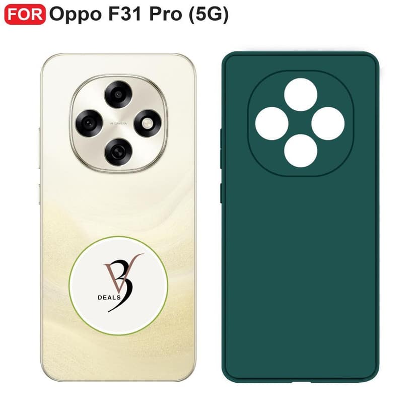 V3Deals Imported Protective Phone Case Compatible for Oppo F31 Pro 5G, Shockproof Design with Raised Camera and Screen Edges, Soft Flexible Silicon Material, Slim Fit with Non-Slip Matte Finish view 2