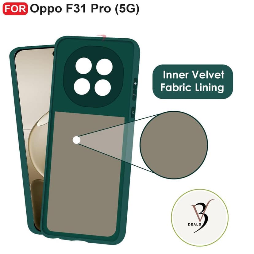 V3Deals Imported Protective Phone Case Compatible for Oppo F31 Pro 5G, Shockproof Design with Raised Camera and Screen Edges, Soft Flexible Silicon Material, Slim Fit with Non-Slip Matte Finish view 6