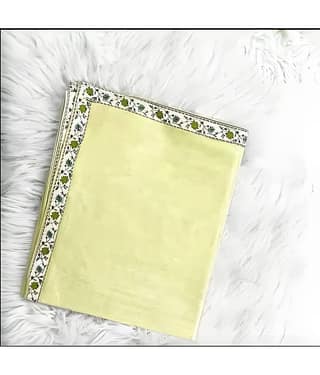 UrbanArts Cotton Solid Single Bed Dohar - Gold ( Coordinated )