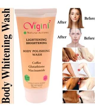 Vigini Skin Whitening So@ap Serum Cream So@ap Free Body Cream Wash Lightening Brightening Face Serum 200 mL D Tan De Pigmentation Glutathione Coffee