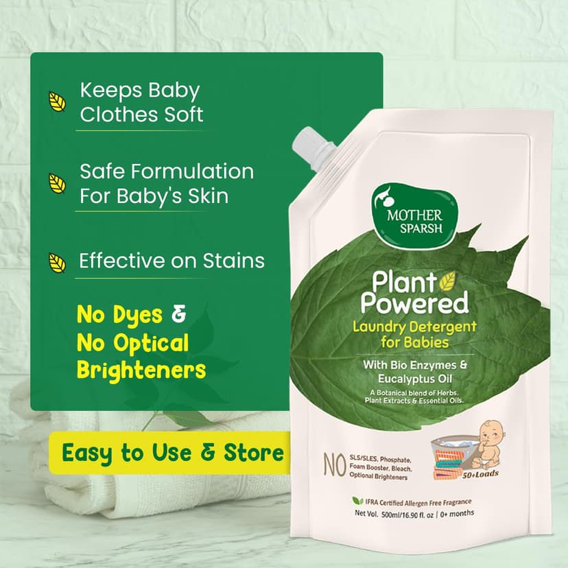 Mother Sparsh Plant Powered Baby Laundry Detergent Refill Pack view 2