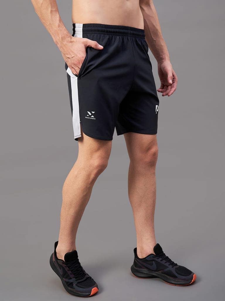 Masch Sports Men's Sports Wear, Active Wear, Gym, Running & Training Shorts with Zipper Pockets and Side Curved Slits view 4