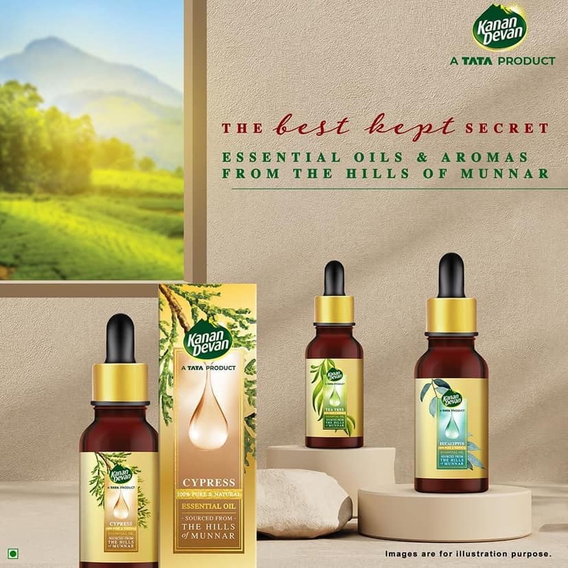 Kanan Devan Essential Oil, A TATA Product, Cypress, Pure & Natural, 15ml view 8