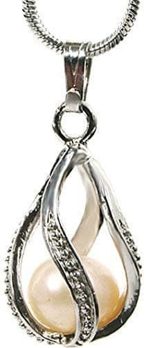 Nawani Silver Pendant and Chain Love Pearl to You view 5
