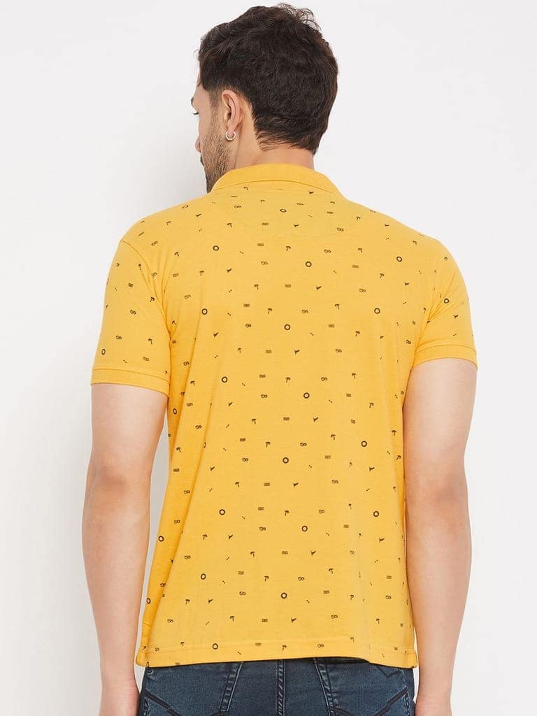 Duke Stardust Men's Half Sleeve Cotton T-shirt (SP0609Mango) view 2