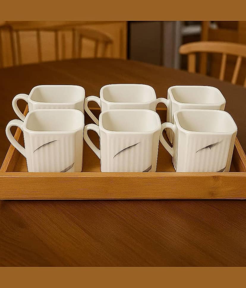 Love Unlimited Solid Bone China Tea Cup 150 ml ( Pack of 6 ) view 2