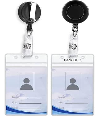 Dey 's stationery store - Plastic Card Holder ( Pack 20 )