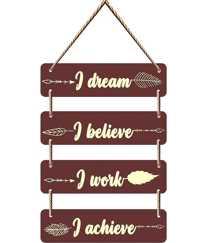 Saf Wood Wall Sculpture Multi - Pack of 1