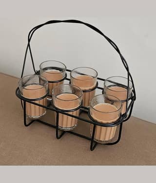 Roots & shoots Solid Glass Tea Set 150 ml ( Pack of 1 )