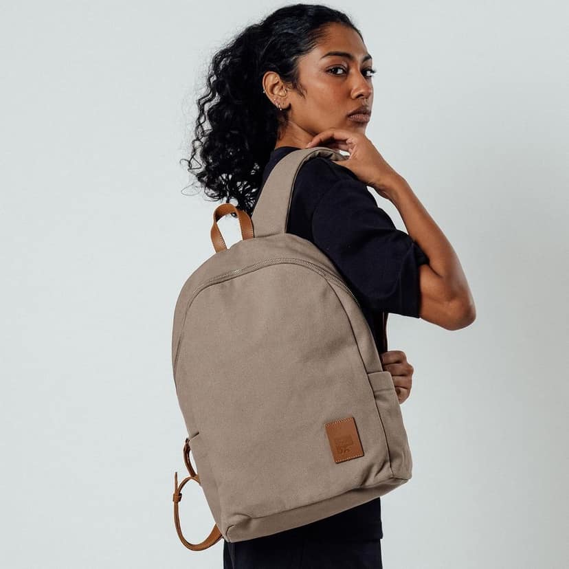 DailyObjects Pedal Everyday Casual Laptop Backpack Compatible with upto 14 inch Laptop | Unisex Travel Backpack | Made of Durable Canvas Material | Zippered Compartments with Pockets view 3