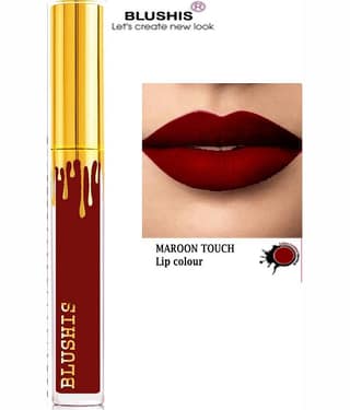 BLUSHIS All Day Long Lasting Maroon Matte Lipstick